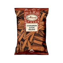 Aiva Products, Cinnamon Stick Round, 3.5 oz (100gm) Whole Round Cinnamon Sticks | Aromatic Cinnamon Bark for Tea | Chai, Biryani, Rice, Curries, Baking, Simmering | Spice Blends