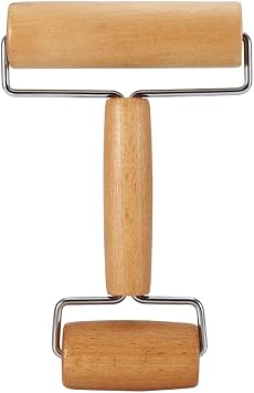 Rolling Pin, Wood Pastry and Pizza Baker Dough Roller Small Wooden Rolling Pin for Home Kitchen Baking Cooking 1