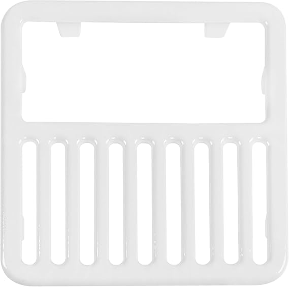 GSW Cast Iron Porcelain Floor Sink Top Grate with Ceramic Surface FS-T1/2, 9-38 x 9-38 x 1-14 - Perfect for Restaurant, Bar, Buffet (12 Size)