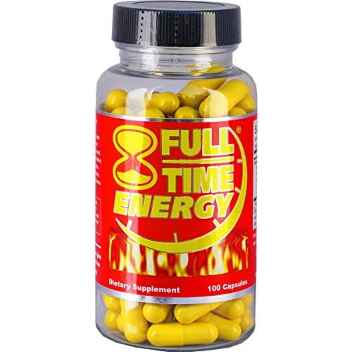 Full-Time Energy Pills 100 Capsules Silver - Best Energy Boosters for Men and Women