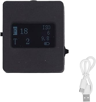 Light Meter Photography Top Reflection Photometer with USB Cable, ABS Shell, 0.96in OLED Display - Aperture and Shutter Priority Modes, Portable for Cold and Hot Shoe Cameras