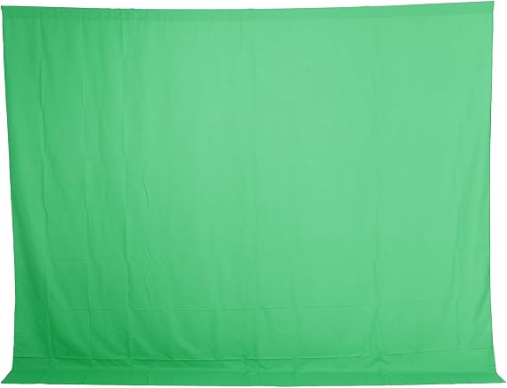 Green Screen Backdrop, Large Foldable Green Screen Backdrop, Green Screen Backdrop for Photography, Photography Greenscreen Background for Streaming, Meeting, 3 x 2.5M