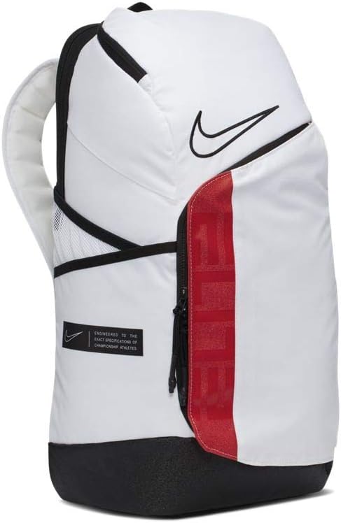 Nike Elite Pro Basketball Backpack BA6164 One Size (WHITE/UNIVERSITY RED/BLACK)