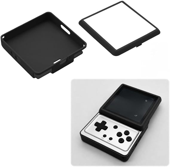 Handheld Console For TPU Protective Case, For Anbernic RG Rotate Stylish Gaming Console, Flexible Antislip Cover Comfortable Grip(Black)