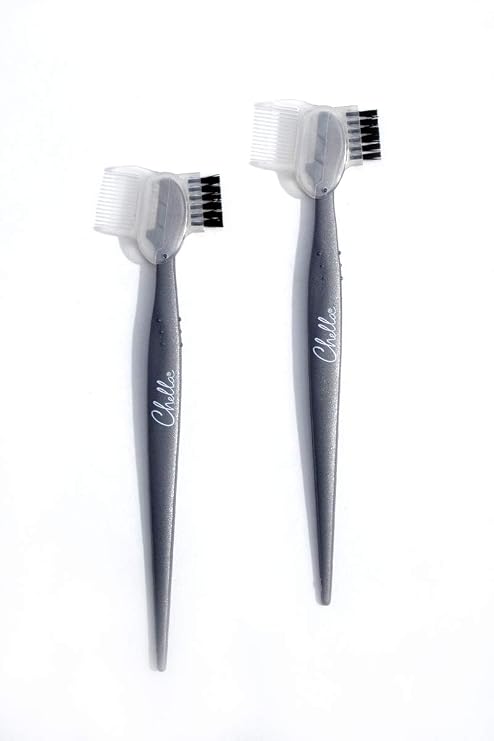 Chella Eyebrow Razor, Brow Razor with Eyebrow Brush and Comb, Pack of 2