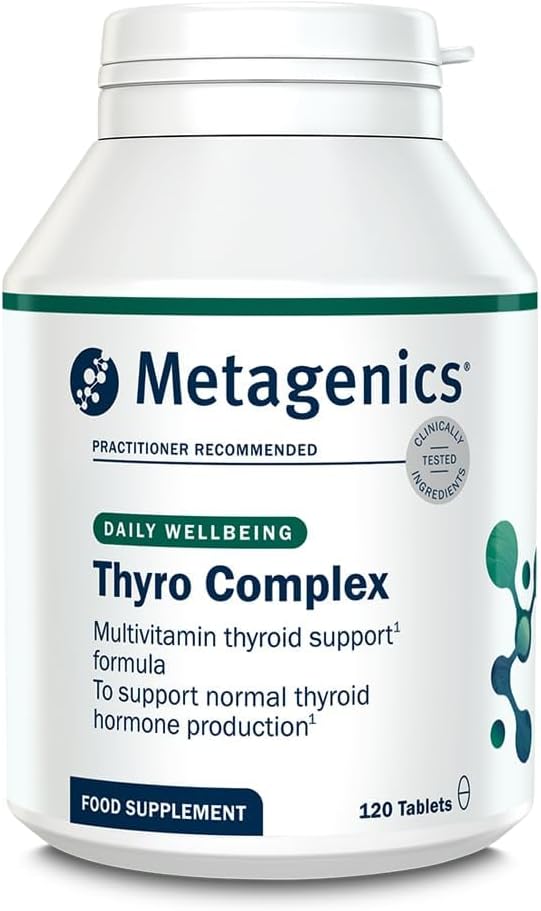 Metagenics Thyro Complex, Thyroid Function Multivitamin - 120 Tablets | Advanced daily formula with iodine, selenium and zinc to support normal hormone regulation and reduce fatigue