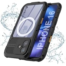 Punkcase for iPhone 16 Waterproof Aluminum Case [Metal Extreme 2.0 Series] IP68 Rugged Bumper Cover W/Buillt in Screen Protector | Ultimate Protection for iPhone 16 (6.1") [Black]