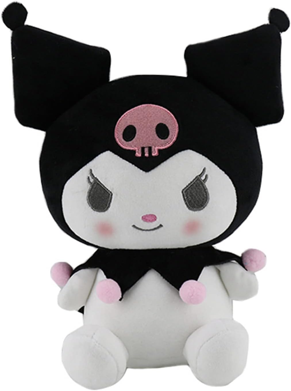 GUOZHI Anime Kuromi Plush Toy, Kuromi Plush Toys Little Devil, Lovely Stuffed Animals Plush Figure Toy Creative Kuromi Sanrio Figure Gifts for Children Girls Fans A