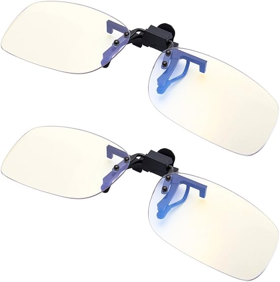 EYEGUARD Blue Light Filter Clip-on Computer Gamer Glasses Strain Relief Anti-glare Radiaton Protection Eyewear