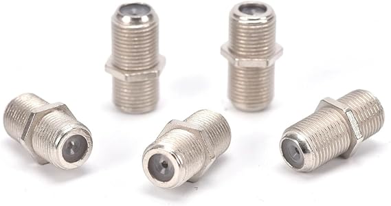 Mounted Lua 5 Pieces, F Intermediate F Interconnector, Female Female, Combiner, Satellite Antenna, Cable Splicing, Apparatus