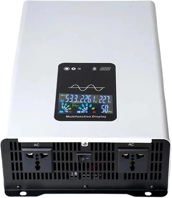 Pure Sine Wave Inverter DC 12V 24V 220V 8000W 10000W 12000W Inversor Portable Solar Car Inverter Voltage Converters Transformer Universal,(10000W Remote)