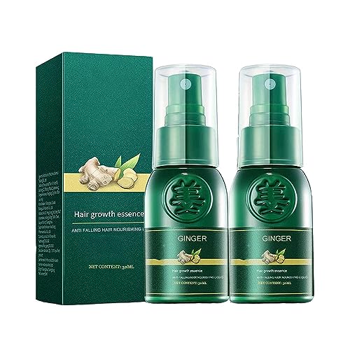 Shougagro Japanese Ginger Ginseng Hair Growth Serum Spray, HyunGang Korea Hair Regrowth Spray for Men Women 2 Pcs
