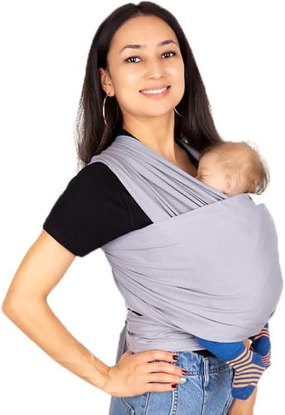 Flexible Wrap Sling Baby Carrying Shawl (gray)