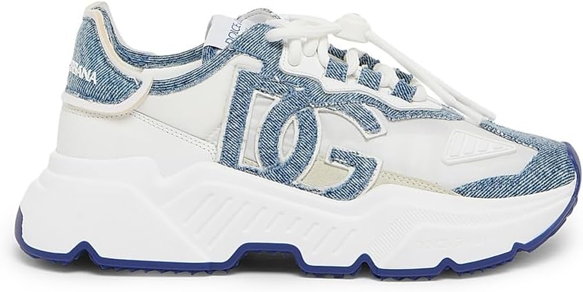 Mixed-Media Low-Top Sneakers, 38.5 (8.5), Multi