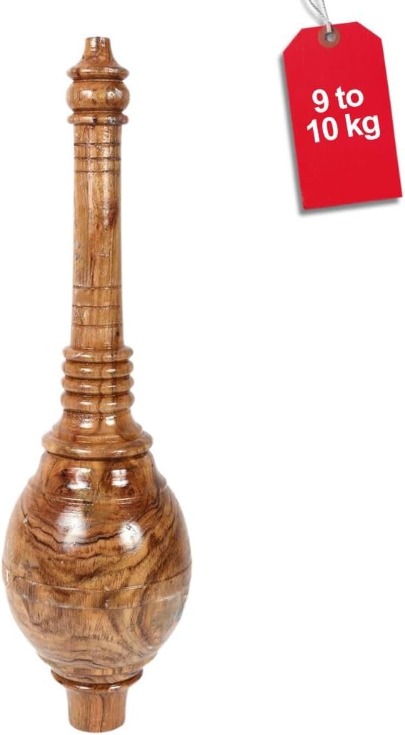 KNK Wooden Indian Club Mugdar, Strength Training Equipment