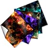 Cricut Vinyl Squares |12 x 12-Inch| Galaxy Space Patterned Sheets for Design Transfers DIY Crafts, Scrapbooking - Glitter Vinyl Permanent Adhesive Decorative Supplies for Decals & Signs