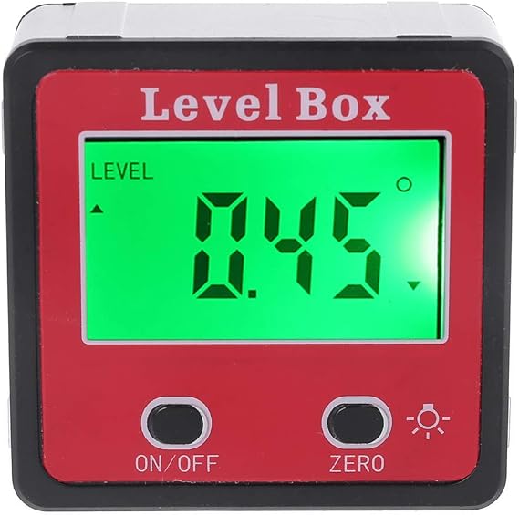 1 Pc Multifunctional Digital Inclinometer Spirit Protractor Gauge Meter Bevel Box with Magnet