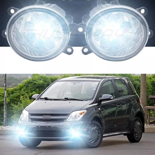 CHUSYYRAY Fog Light Assembly Compatible with SCION XA 2006 Fog Lights Assembly, DOT Approved LED Fog Lights Kit, LED Front Bumper Driving Lamps Set, 300% Cool White, Pack of 2