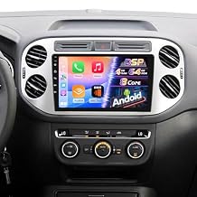 [Qualcomm 8 Core 4+64G] Car Radio for VW Tiguan 2010-2015 with Wireless Carplay and Android Auto - 9 Inch 1280 * 720 IPS Touchscreen Android Car Stereo - DSP/GPS Navi/WiFi/SWC + AHD Backup Camera