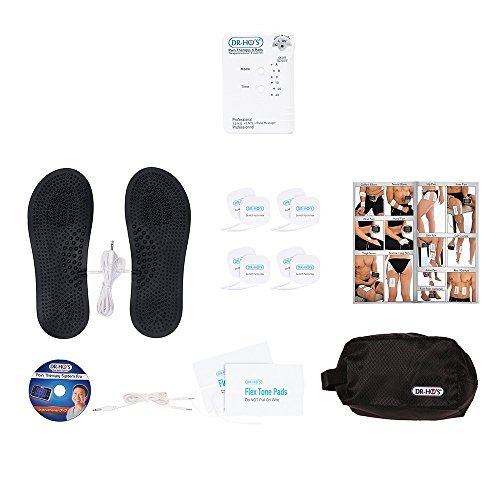 Dr Ho's Pain Therapy System Essential Package - EMS and AMP TENS Unit Muscle Stimulator for Full Body Pain, Includes 8 Small Pads, 2 Large Pads, Travel Bag, Instructional DVD & Manual
