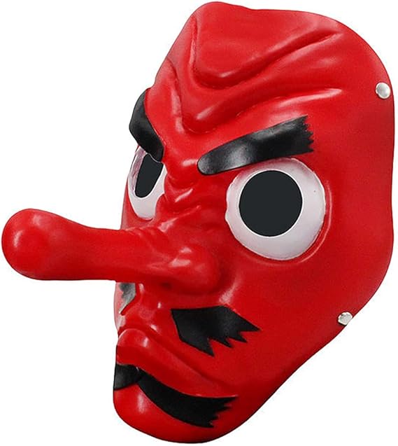 Kamado Tanjirou Cosplay Mask - Tengu & Fox Mask - Masquerade Dress Up Cosplay Props for Adults Halloween