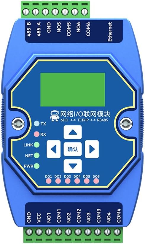 6DO RS485 RJ45 Etherent Analog and Digital Acquisition Control ME31-XXAX0060 ModBus TCP RTU I/O Networking Module