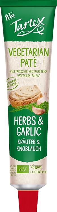Tartex Organic Herb & Garlic Vegetarian Pate