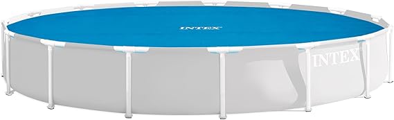 INTEX Solar Pool Cover for 15ft Round Above Ground Swimming Pools | 28013E - Suitable for Easy Set & Metal Frame Pools - Pool Water Insulation - Reduced Water Evaporation and Chemical Use