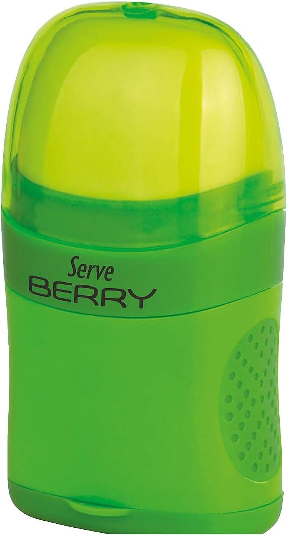Serve Berry Erasers Pencil Sharpener Green