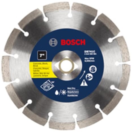 Bosch DB741C 7 in. Premium Segmented Rim Diamond Blade for Universal Rough Cuts