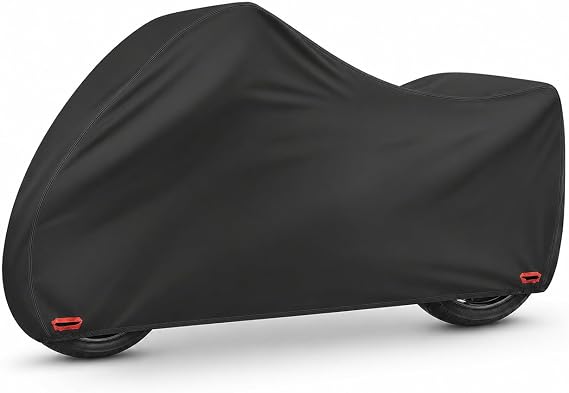 300D Motorcycle Cover Compatible with Suzuki Hayabusa, Heavy Duty Waterproof Outdoor Sportbike Cover, Precision Fit for Aerodynamic Hyperbike, Rain Sun Dust Wind Protection