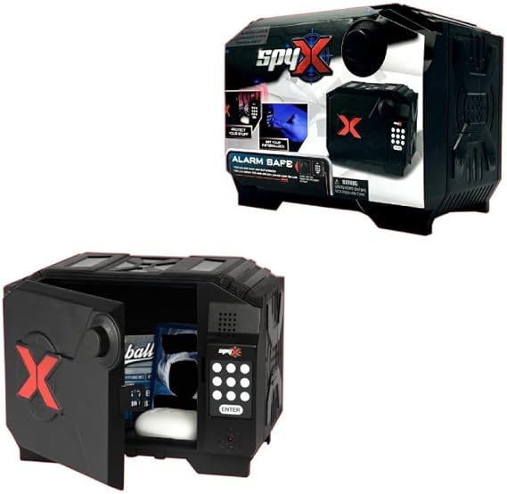 SpyX / Alarm Safe. Top-Secret Gadget for Spy Kids to Protect Your Valuables! Key in Your Secret Code Or Password. Alarm Sounds If Someone Tries to Break in. Stealth Toy Locker for Young Agents!