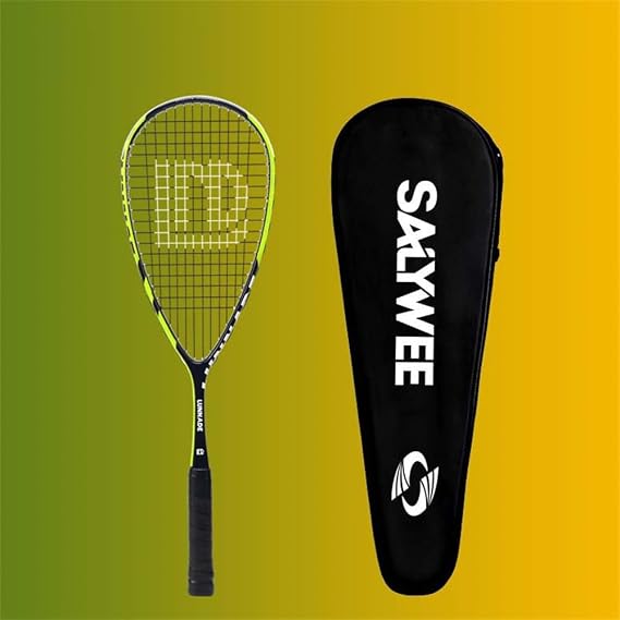 Squash Racket, Ultra Light Composite Carbon Integrated Professional Competition Training Squash Racquets for Women Men Outdoor Sports