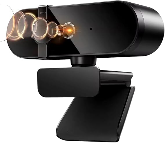 Coverzone WebCam 4K Conference Camera Privacy Tape Built-in Microphone Chat Video Chat Broadcast Camera HD Video Web Camera 813