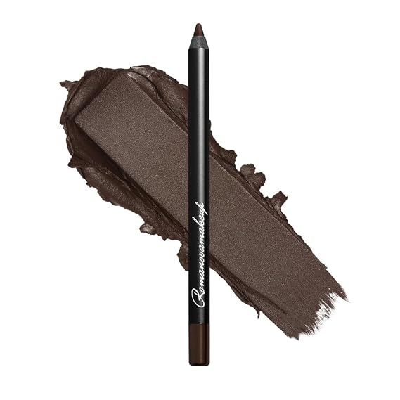 Romanovamakeup Sexy Smoky Eye Pencil BROWNIE. Professional Eye Liner DARK - BROWN MATTE, Easy to Wear, Long-Lasting Formula, Delicate Look with Eye-Makeup Pencil Sexy Smokey Eyes in a Flash!