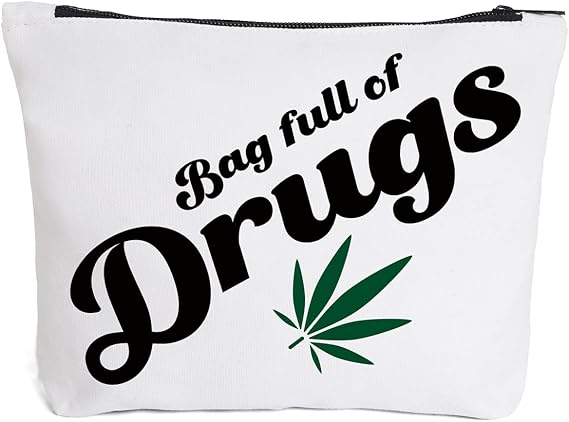 Funny Makeup Bag Gift for Women Best Friends Sisters | Cut Makeup Zipper Pouch Bag Cosmetic Travel Accessories Bag Toiletry Case Birthday Christmas Gift, White, 2XL, Ihopes