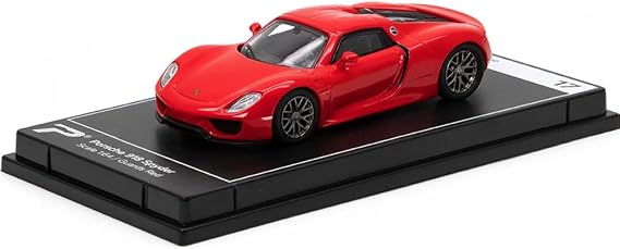 PosterCars - 1:64 Scale Porsche 918 Spyder Guards Red Hypercar League Collection No.17