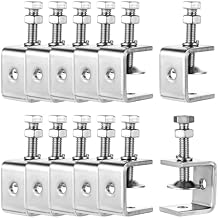 12 Pack 304 Stainless Steel Small C Clamps, 1 Inch Mini C Clamps, Mini Tiger Clamp Woodworking Clamp With Stable Wide Jaw Opening For Woodworking, Mounting, Welding