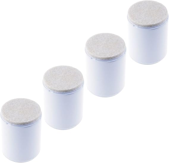 2" Self Adhesive Bed and Furniture Risers,Round White 40x52mm(WH)