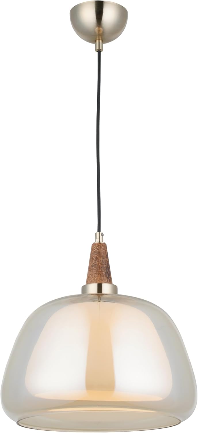 Lucea Bormio Q30 Single Antique Lacquer Pendant Chandelier 1xe27