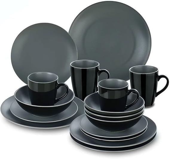 Vintage Household Ceramic Dinnerware Atmospheric Dinner Dessert Plate Cup Set