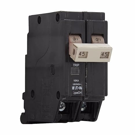 CUTLER HAMMER CHF245 000 AMP, 10, 10KAIC, 120/240 VAC, 2POLES, CHF 245, Circuit Breaker, Type CH Circuit