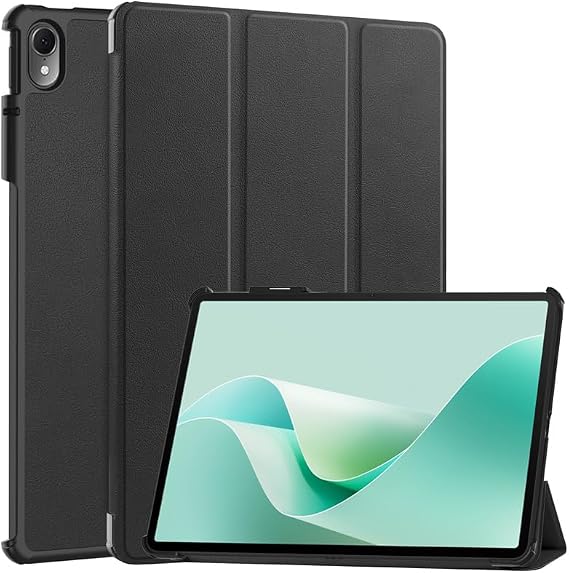 Folding Stand Magnetic Smart Folio Tablet for Huawei MatePad 11.5 S 11.5S 2024 TGR-W10 DMG-W00 Cover(Black)