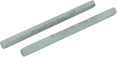 240 Grit Abrasives Boride Abrasives Round Oil Stone Stick Sharpeners 2 Pcs Model:76as344qo186