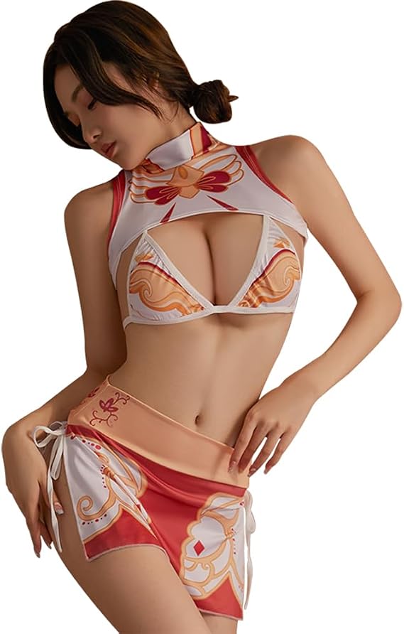 SINROYEE Japanese Lingerie Sexy Underwear Anime Set Cosplay Costumes Lolita Naughty Bikini