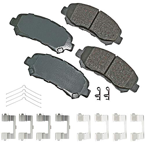 Akebono Ultra-Premium Ceramic Front Disc Brake Pads, GREY