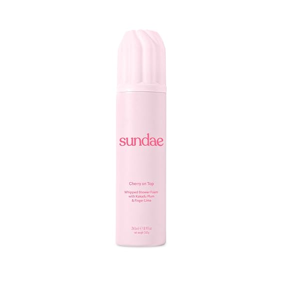 sundae Whipped Shower Foam Cherry on Top Foaming Body Wash 8.9 fl oz.