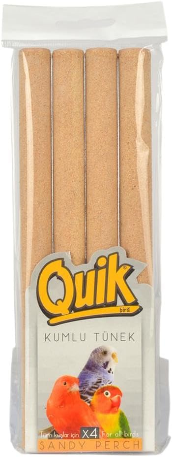 Quik Kuşlar İçin Kumlu Tünek 4'lü Paket