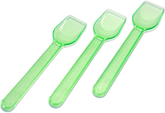Transparent Gelato Spoon - 3000 Count (Green)