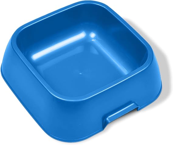 Van Ness Pet Food And Water Bowl, Extra Large 74 OZ Capacity Plastic Dish For Dogs And Cats, Wide No-Tip Base Prevents Spills, Assorted Color